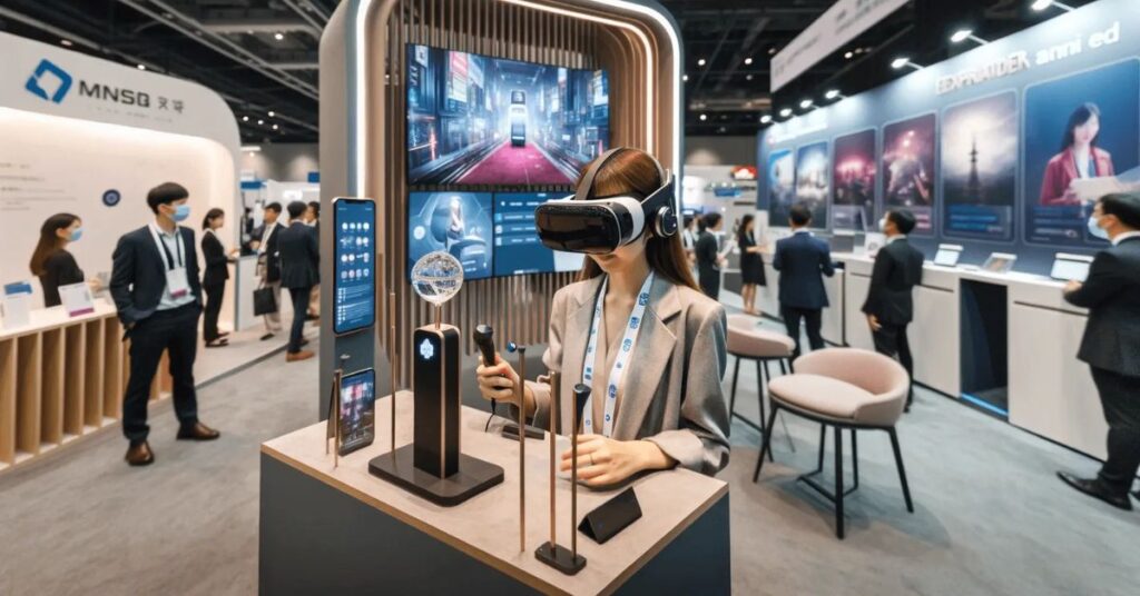 Audience capturing social-media-friendly brand activation experience at a live event.