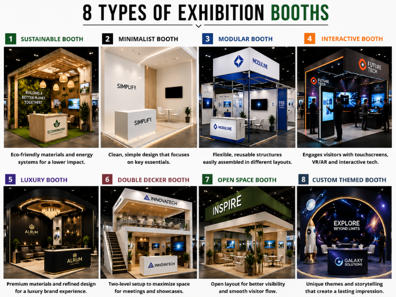 8 types of booth designs