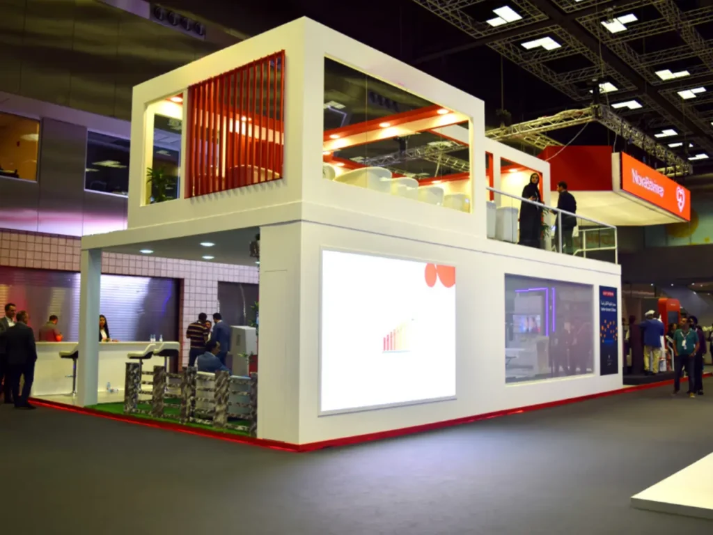 double decker booth