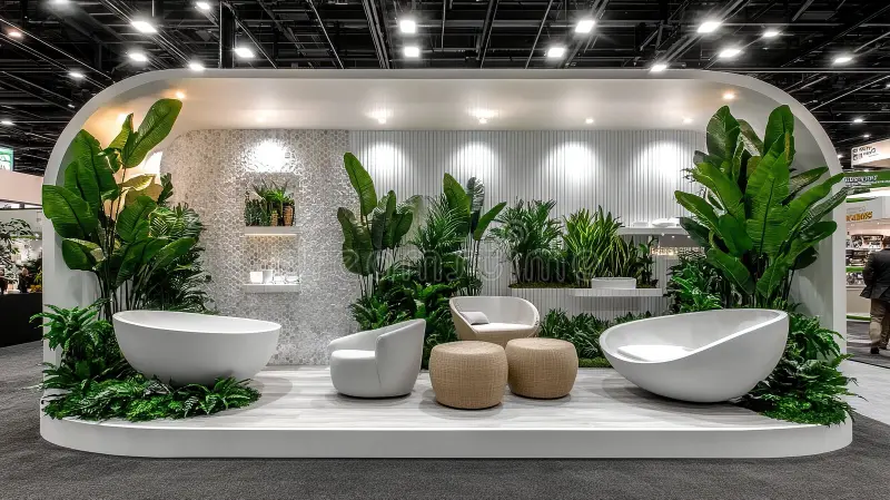 minimalist booth